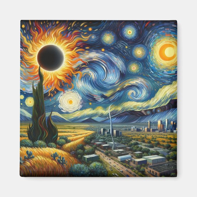 Texas Eclipse Magnet (Front)