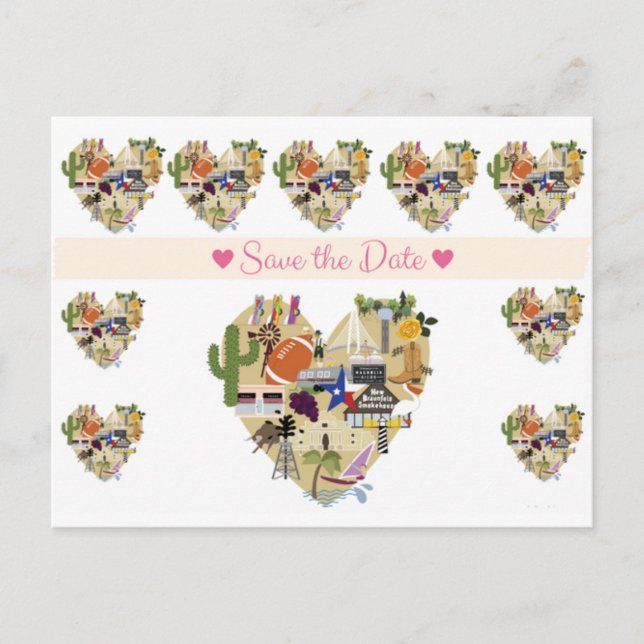 Texas Enregistrer la carte postale Date (Devant)