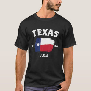 Texas Est 1836 Flag Gift USA American State Texas  T-Shirt