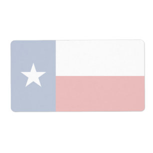 Texas Faint Flag Étiquette d'expédition