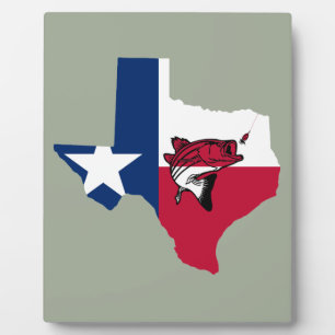 Texas Fishing Plaque