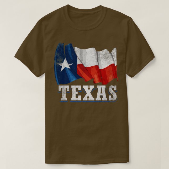 Texas Flag1 T-Shirt (Design Front)