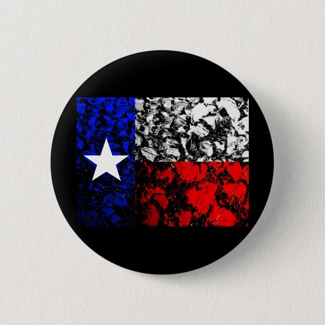 Texas Flag 2 Inch Round Button (Front)