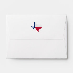 Texas flag and map envelope