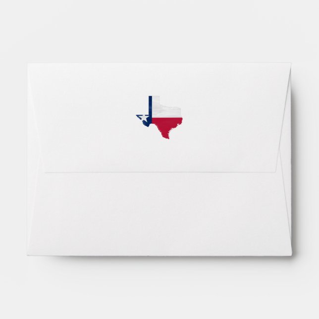 Texas flag and map envelope (Back (Top Flap))