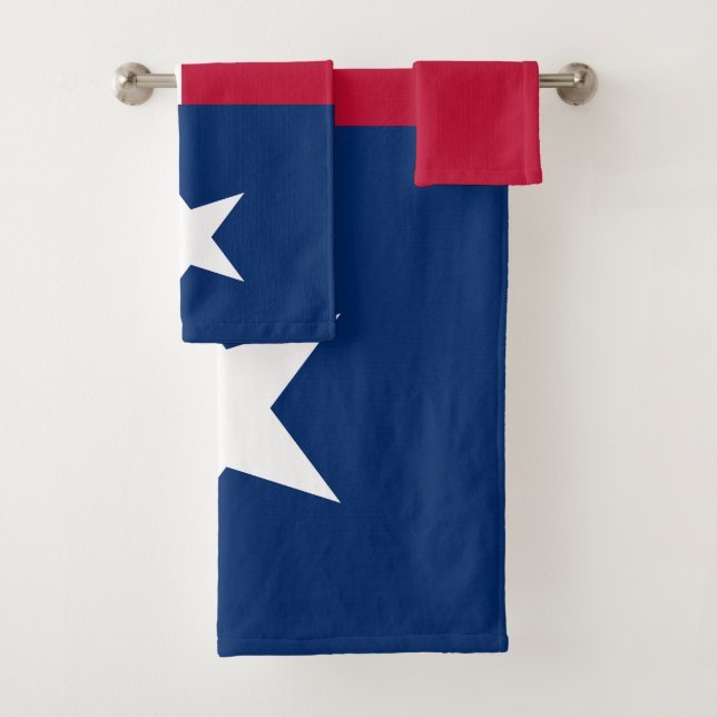 Texas Flag Bath Towel Set (Insitu)