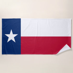 Texas flag beach towel