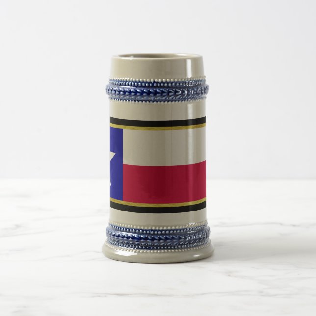 Texas flag beer stein (Center)
