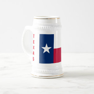 TEXAS FLAG BEER STEIN