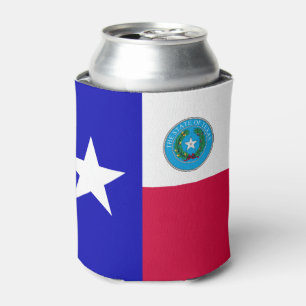 Texas flag can cooler