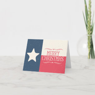 Texas Flag Christmas Greeting Card