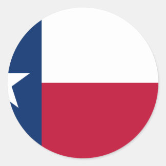 Texas Flag Classic Round Sticker