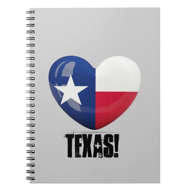 Texas Flag Cutout Notebook (Front)