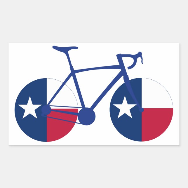 Texas Flag Cycling Sticker (Front)