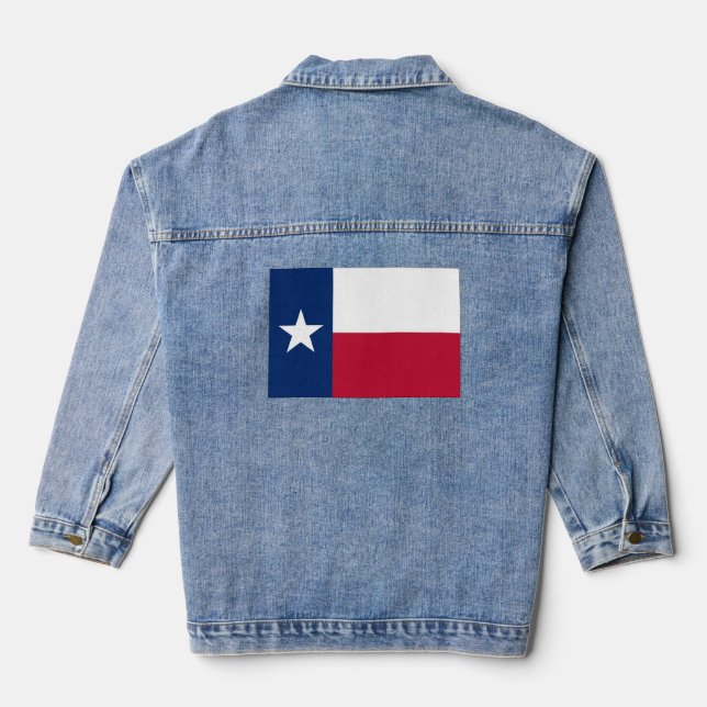 Texas flag Denim Jacket (Back)
