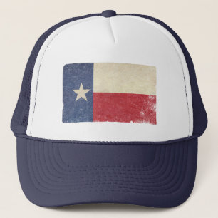 Texas Flag, Distressed Trucker Hat