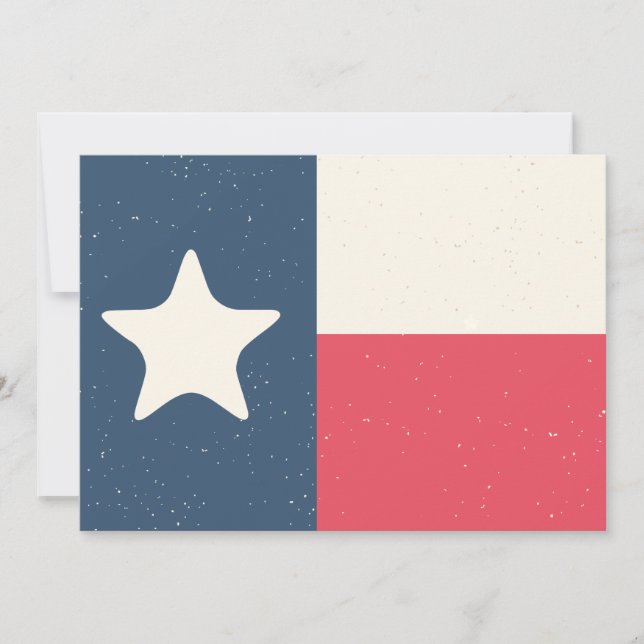 Texas Flag Invitation or Card (Front)