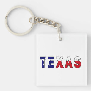 Texas Flag Keychain