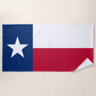 Texas Flag Lone Star State Beach Towel