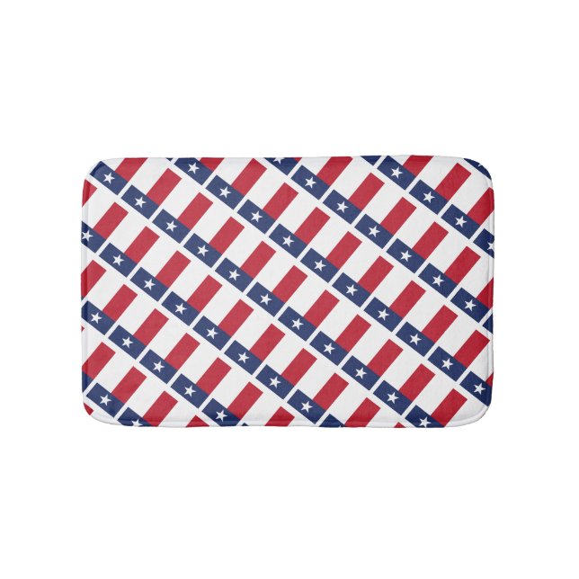 TEXAS FLAG Lone Star State Decorative Bath Mat (Front)