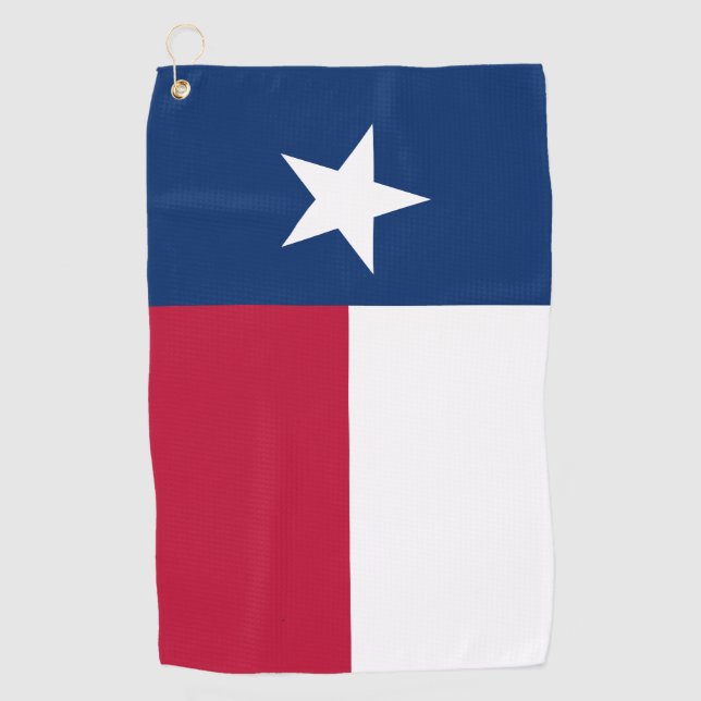 Texas Flag Lone Star State Golf Towel (Front)