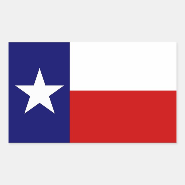 Texas Flag Lone Star State Luggage autocollant voy (Devant)