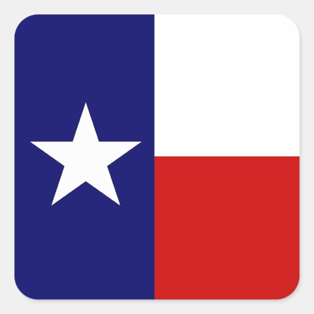 Texas Flag Lone Star State Travel Promo sticker (Front)