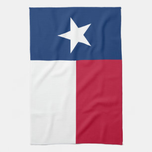 Texas Flag: Longhorns, The Texan Lone Star State Kitchen Towel