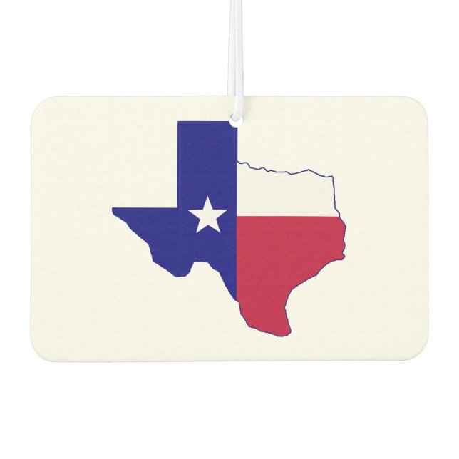 Texas Flag Map Air Freshener (Front)