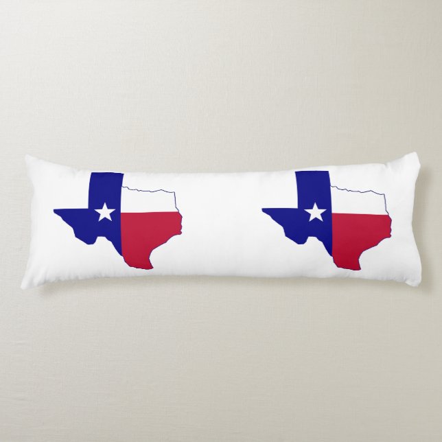 Texas Flag Map Body Pillow (Front)