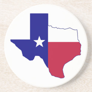 Texas Flag Map Coaster