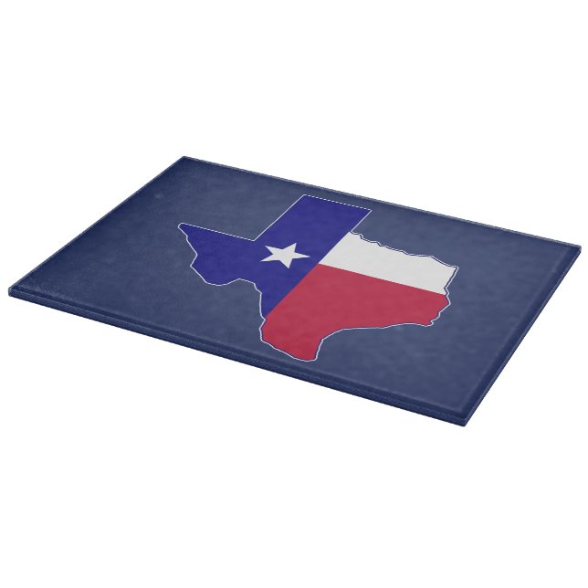 Texas Flag Map Cutting Board (Corner)