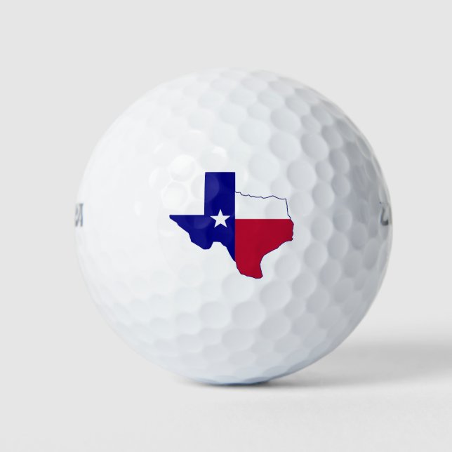 Texas Flag Map Golf Balls (Front)