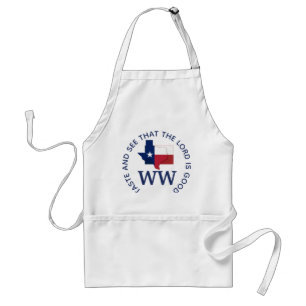 TEXAS Flag Map MONOGRAM Customized Scripture Standard Apron