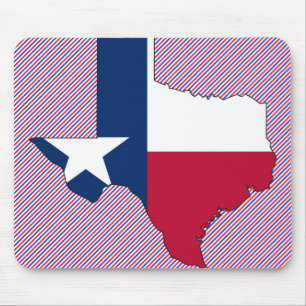 Texas Flag Map Mouse Pad