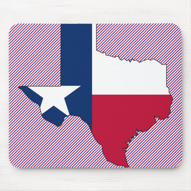 Texas Flag Map Mouse Pad (Front)