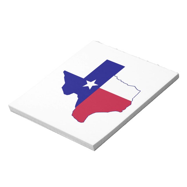 Texas Flag Map Notepad (Rotated)
