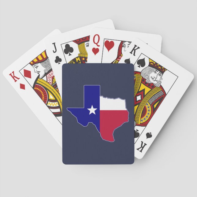 Texas Flag Map Playing Cards (Back)