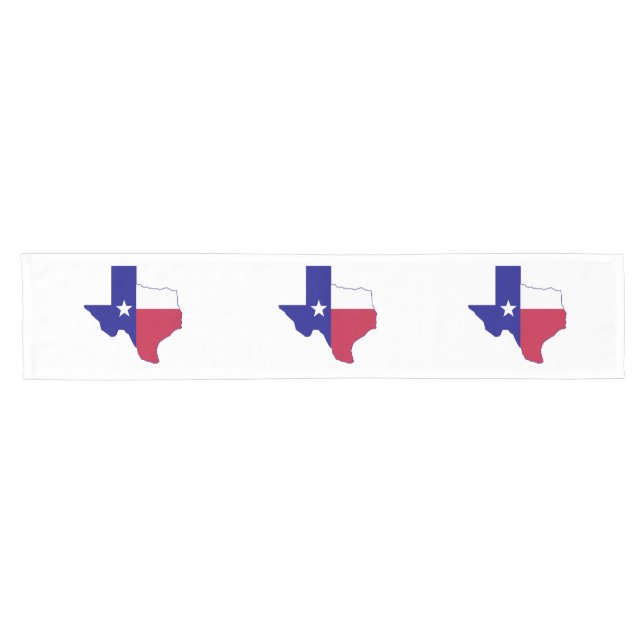 Texas Flag Map Short Table Runner (Horizontal)