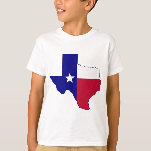 Texas Flag Map T-Shirt (Front)