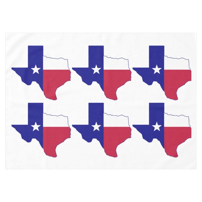 Texas Flag Map Tablecloth (Front (Horizontal))