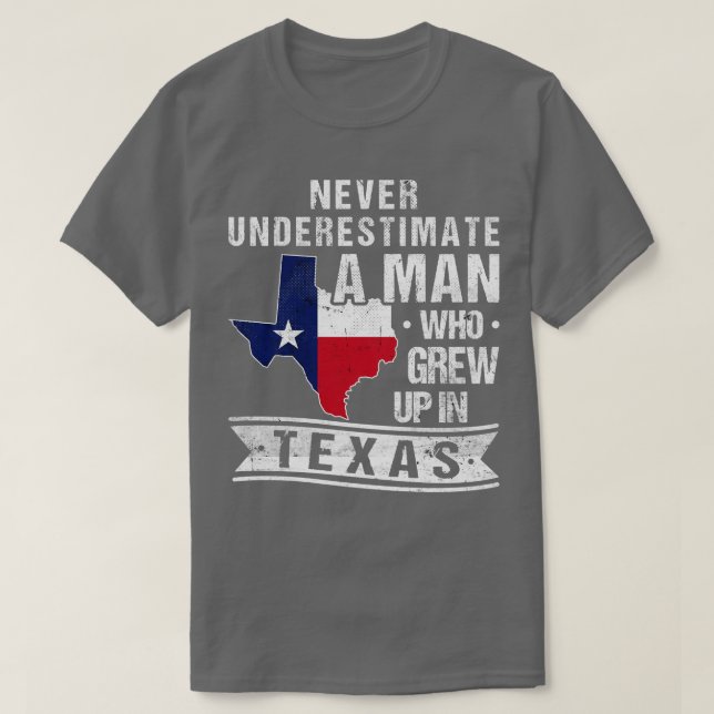 Texas Flag Map Vintage Men Texas T-Shirt (Design Front)