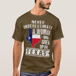 Texas Flag Map Vintage Texas Girl T-Shirt