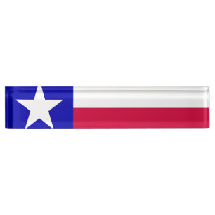 Texas Flag Nameplate