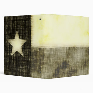 TEXAS FLAG OLD DRAWING BINDER
