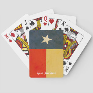 Texas Flag Personalized Playing Cards