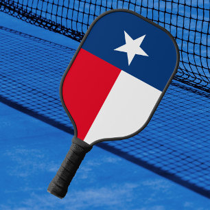 Texas flag pickleball paddle