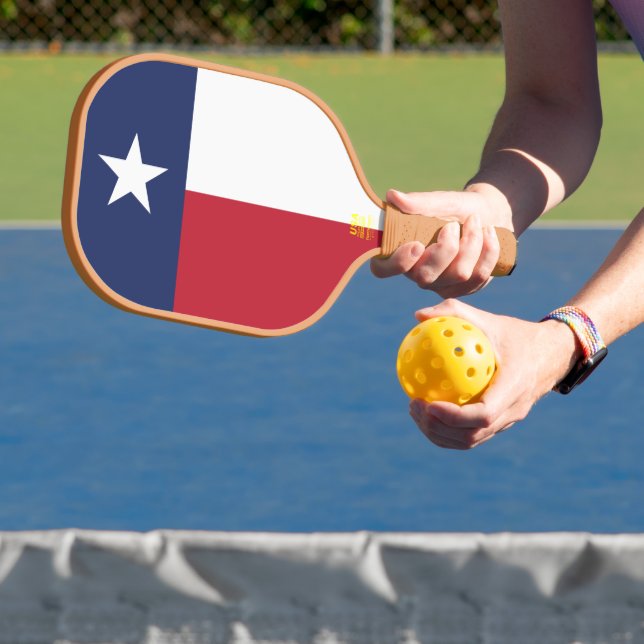 Texas Flag  Pickleball Paddle (Insitu)