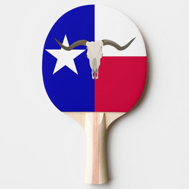 Texas flag ping pong paddle (Front)