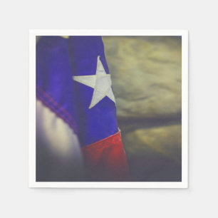 Texas Flag Rustic Lone Star State USA Napkin
